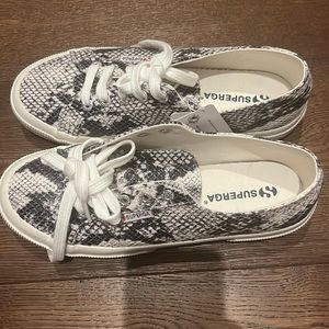NWTG Snakeskin Superga Size 38